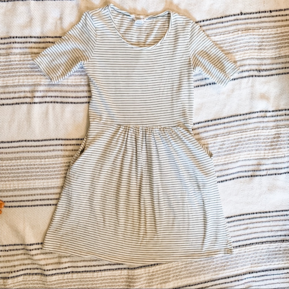 Workshop Republic Stripped Dress With Pockets